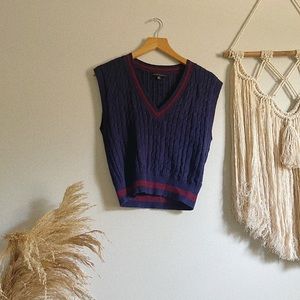 ✰ navy sweater vest ✰